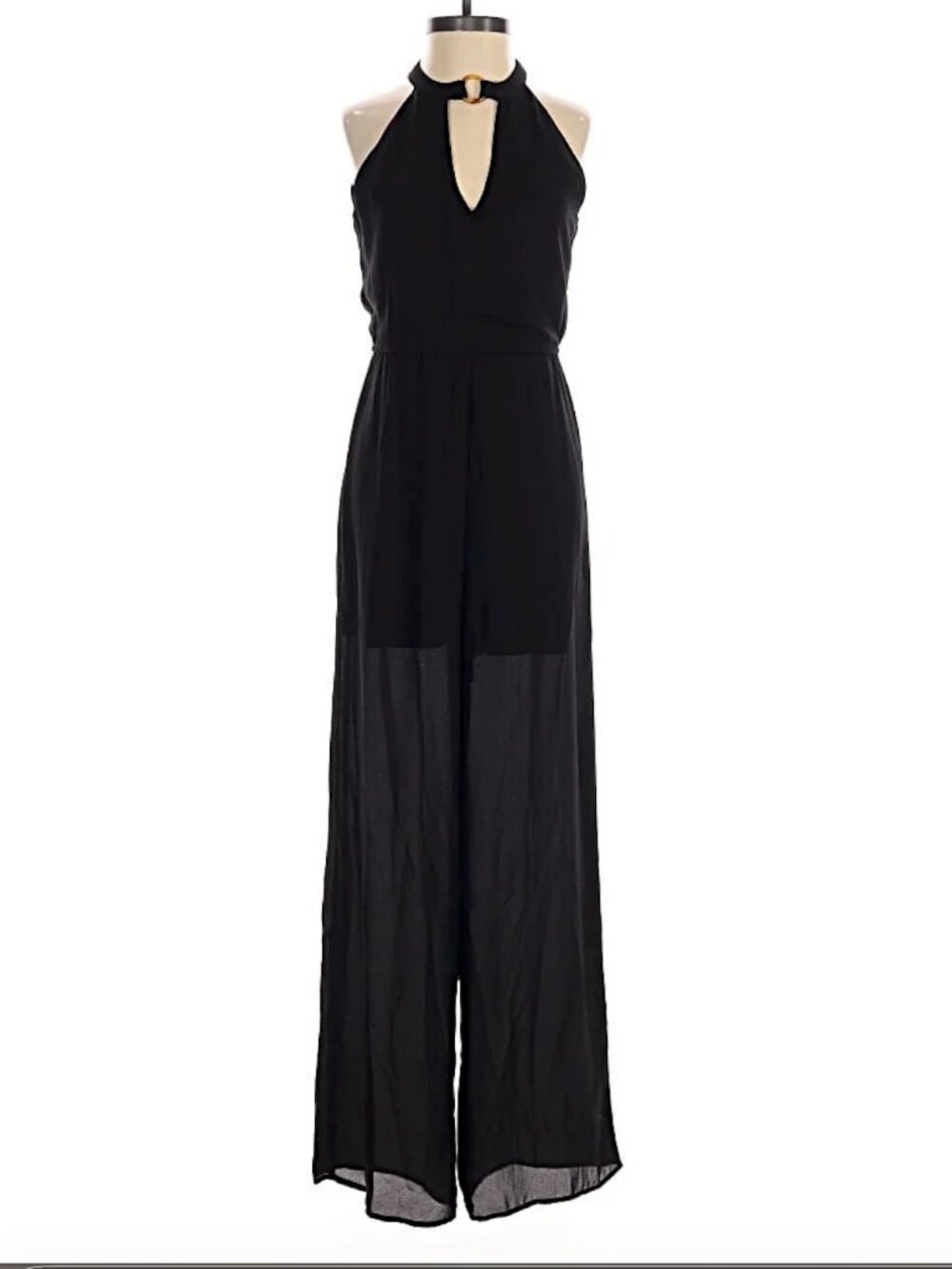 ALYA HALTERTOP BLACK JUMPSUIT SIZE S